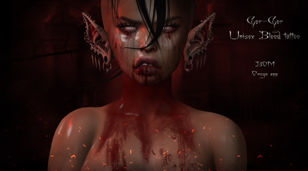 Suicide Gurls - Gor-Gor Unisex Blood tattoo AD